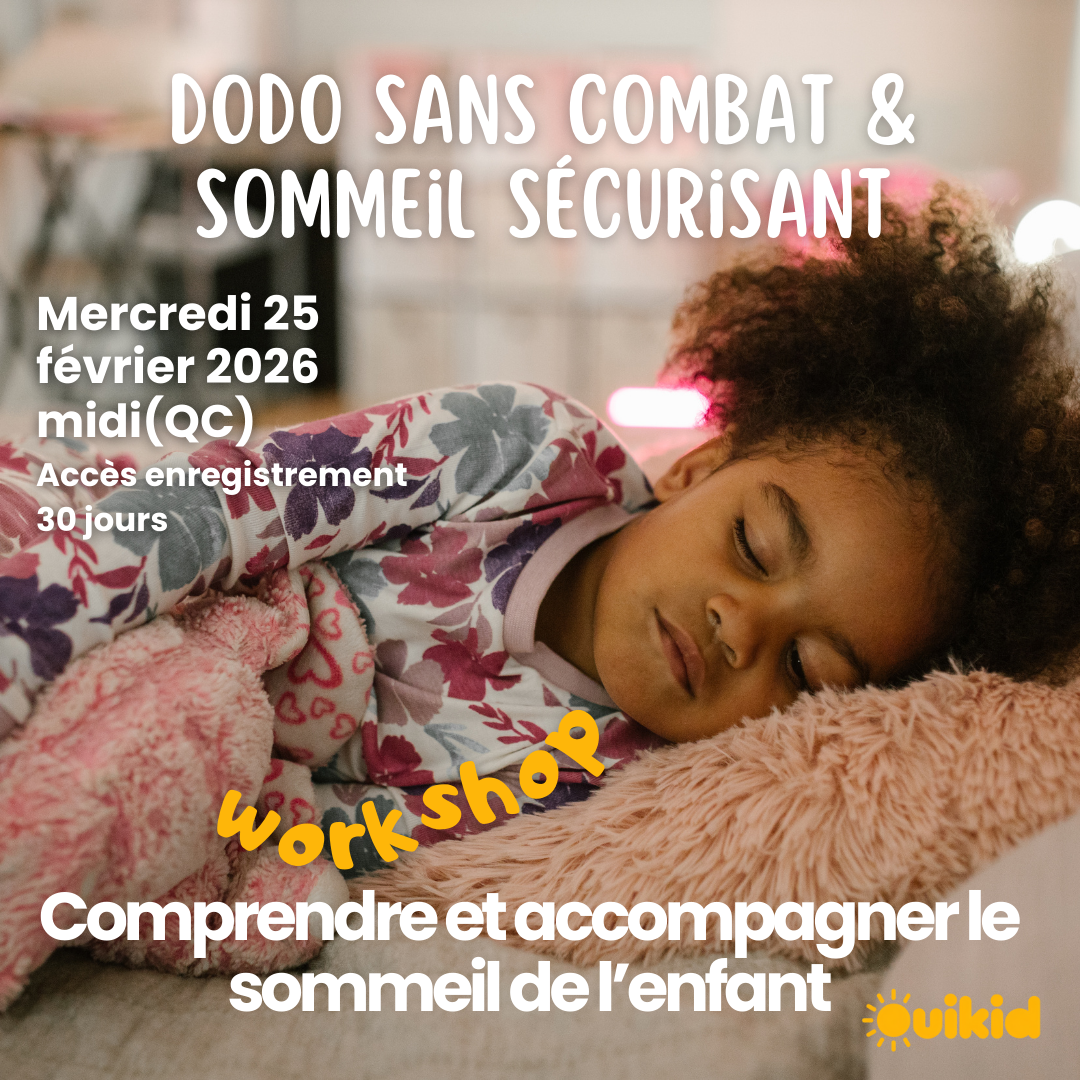 Workshop : Routine du dodo & sommeil sécurisant 2-8 ans (25 février 2026)