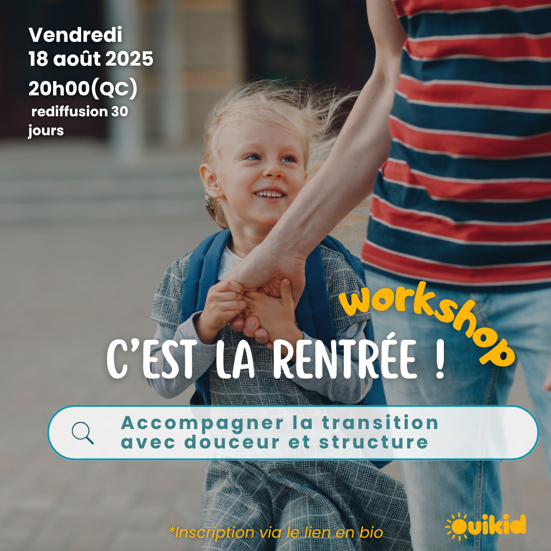 Workshop 11 août : Vivre une rentrée scolaire bien préparé