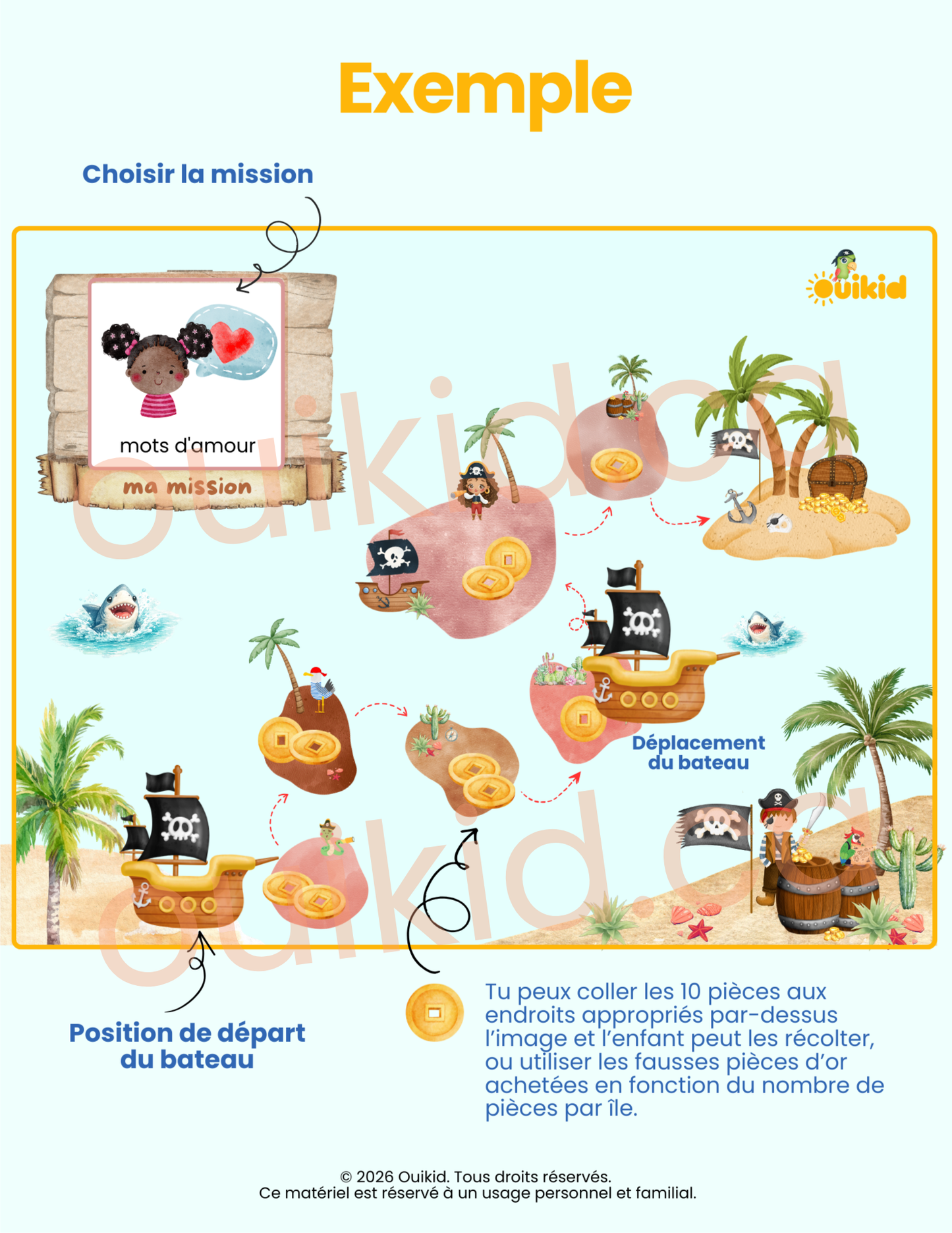 Tableau de motivation (Île de pirates)