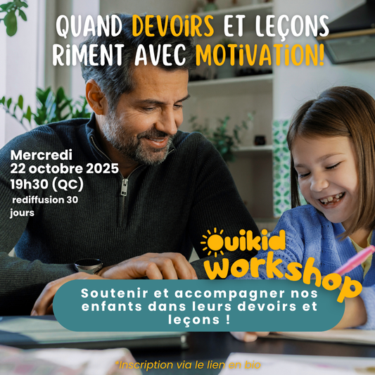 Workshop - Quand devoirs et leçons riment avec motivation !
