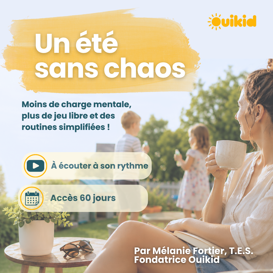 Été zen : moins de charge mentale, plus de jeu libre et des routines simplifiées !